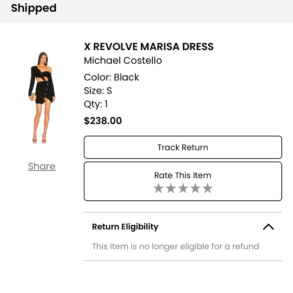 Michael costello marisa dress